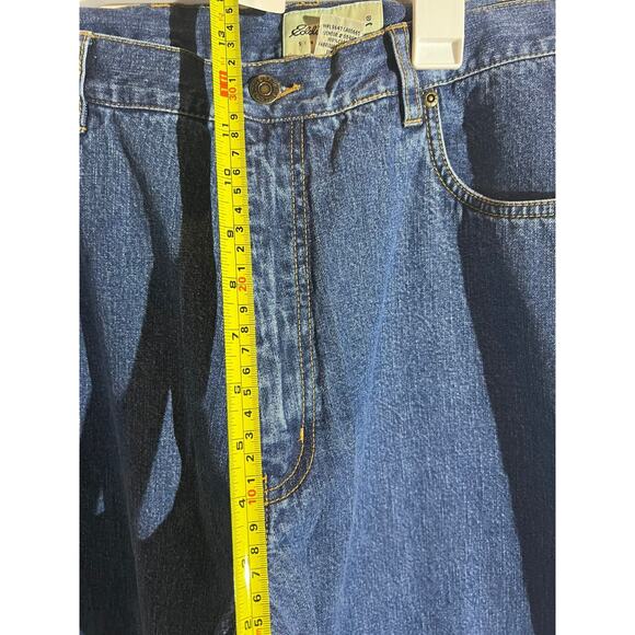 Eddie Bauer Capri  Straight Leg Jeans Womens 20 Blue High-Rise Denim Stretch - Picture 7 of 8